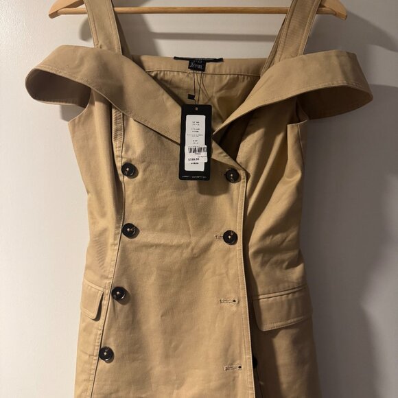 Lightweight Trench Mini Dress – Size 4 (NWT) - Picture 6 of 8